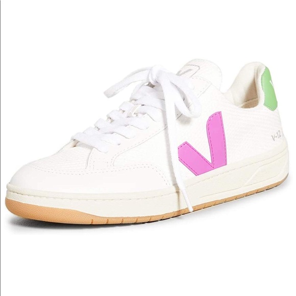 pink and green veja